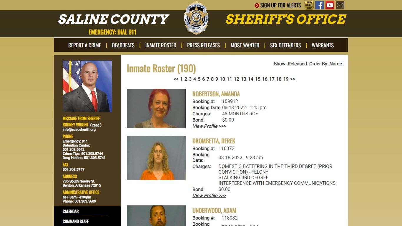 Inmate Roster - Saline County Sheriff's Office